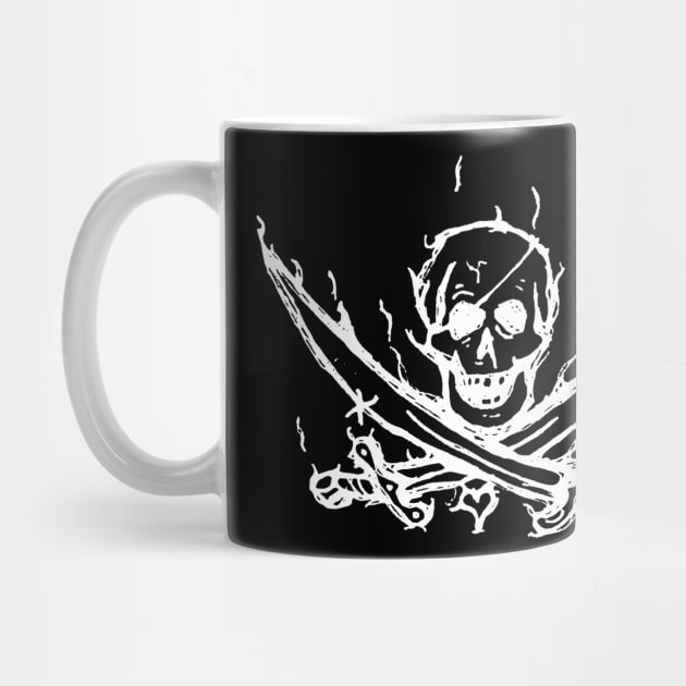 Dark and Gritty Jolly Roger Mutineer Privateer Pirate Flag by MacSquiddles